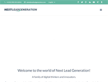 Tablet Screenshot of nextleadgeneration.com